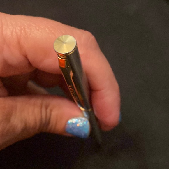 Vintage Day-timer Ball Point Twist Pen Silvertone & Gold Trim Chrome - Picture 8 of 8